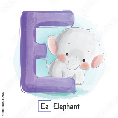 Animal Alphabet E