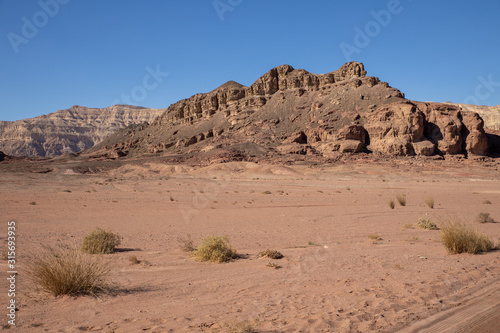 Mountains in the desert of Arava