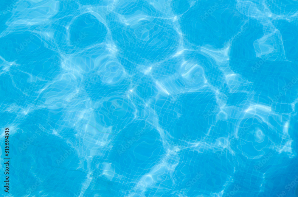 Water with small waves in the pool
