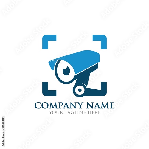 CCTV Security Camera Logo, vector Illustration