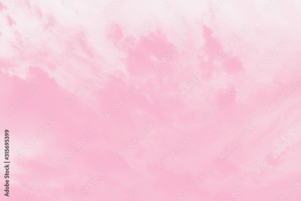 Pale watercolor gradient pink sky background, soft delicate clouds