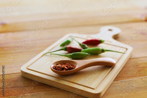 A spoon of cayenne pepper a...