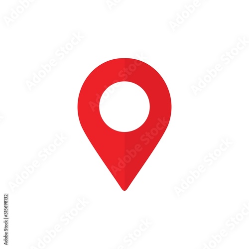 Location pin icon vector Illustration,