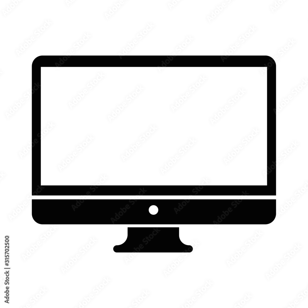 Computer Icon Vector.Computer monitor icon Computer Icon Vector.Computer monitor icon