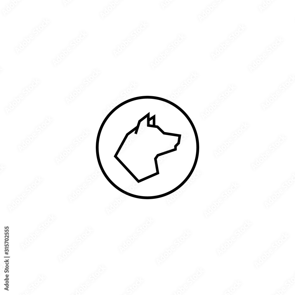 Dog Logo Template. Vector Illustrator. Dog Logo Template. Vector Illustrator.