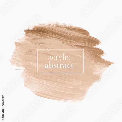 Logo brush painted watercolor background vector. Perfect design for beauty card and sale banner. 