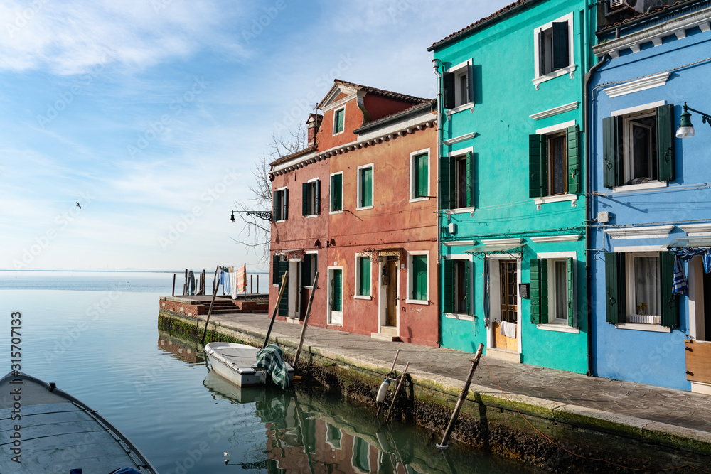 Burano Venedig Bunte Häuser