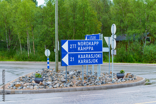 signpost in finland photo