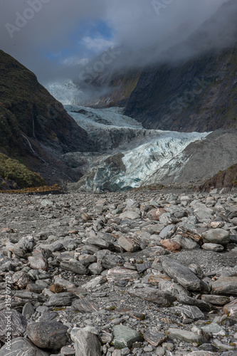 Franz Josef Glacier New Zealand. Mountains. Rocks