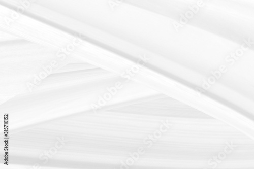 Fototapeta Naklejka Na Ścianę i Meble -  clean fabric motion wave curve abstract modern fashion style cloth textile white background