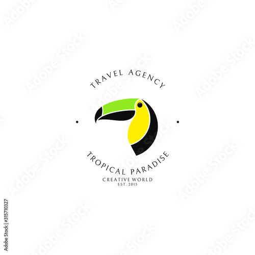 Travel agency. Logo template