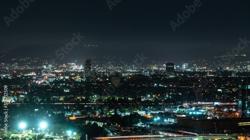 Wallpaper Mural Los Angeles Hollywood From Culver City Night Time Lapse Torontodigital.ca