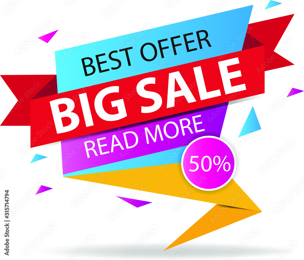 big Sale 70 percent off  - vector creative banner illustration. Abstract concept discount promotion layout on white background. Design elements.
