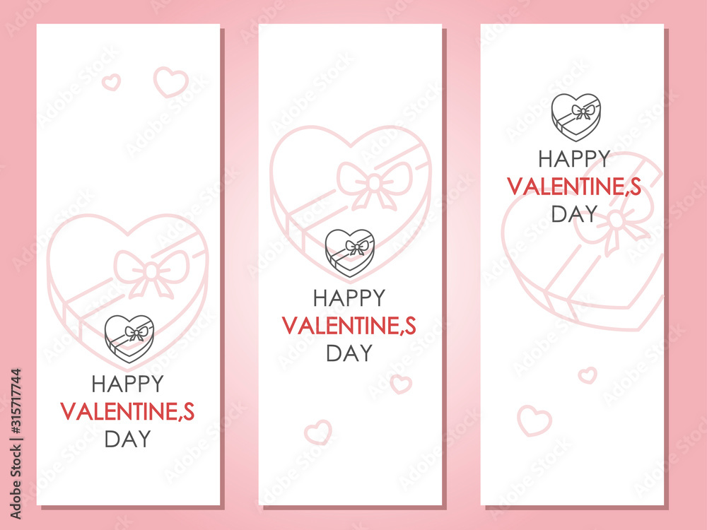 Valentine's day banner Valentine's day banner