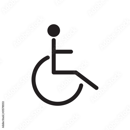 Disability Icon Vector Illustration Isolated