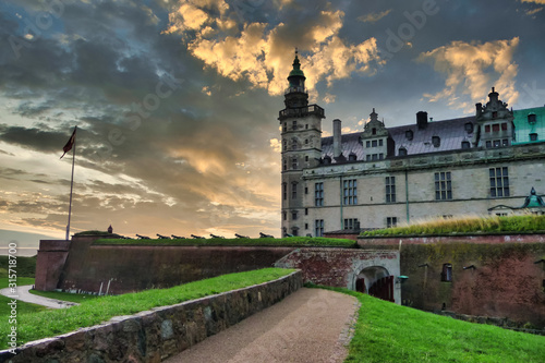 Schilderij op canvas castle in helsingor denmark