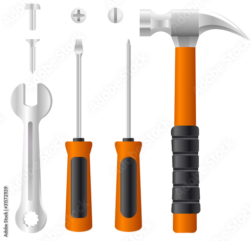 Vector Set of Building Tools
