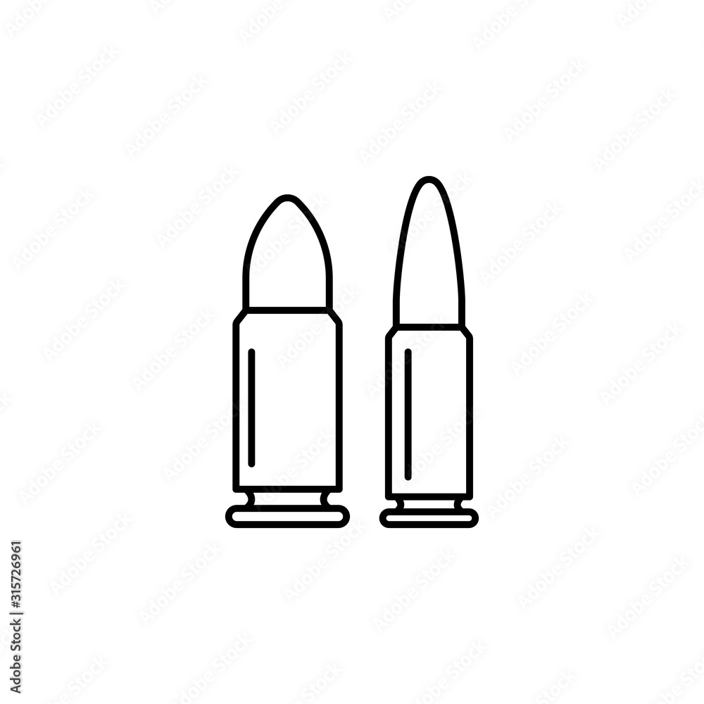 weapon, war, bullet, objection line icon. Elements of protests illustration icons. Signs, symbols can be used for web, logo, mobile app, UI, UX weapon, war, bullet, objection line icon. Elements of protests illustration icons. Signs, symbols can be used for web, logo, mobile app, UI, UX