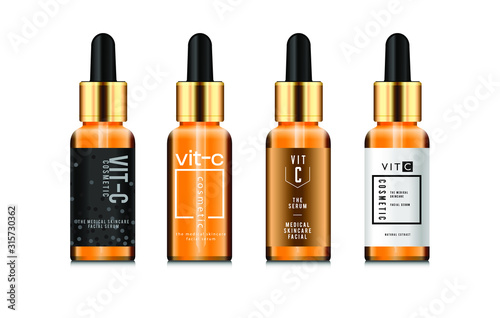 beauty treatment medical skincare and cosmetic perfume serum oil mockup bottle packaging product on white decor background, healthcare and medicine concept