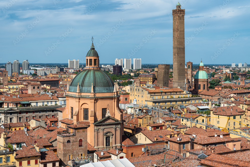 Bologna, Italy view of city and skyline