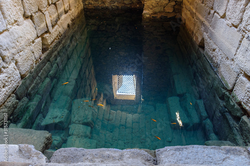 Aljibe of the Alcazaba de Merida in Spain