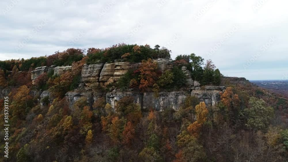 Berea Pinnacles in autumn, aerial Berea Pinnacles in autumn, aerial