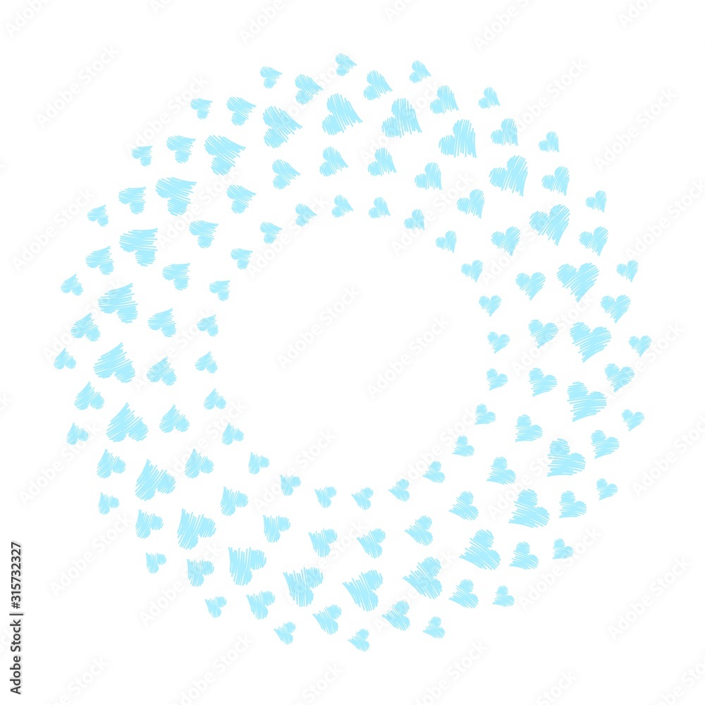 Circular heart shaped frame Circular heart shaped frame