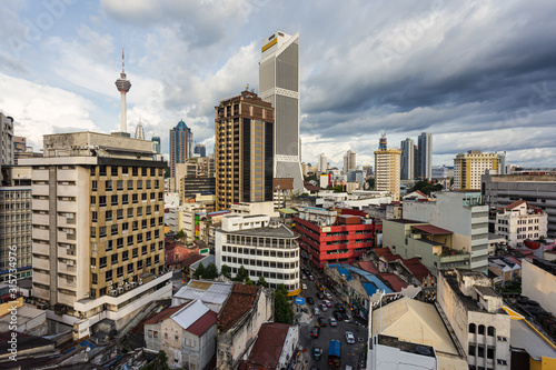 Photography Aerial view of the Kuala Lumpur downtown district in Kuala Lumpur, Malaysia capi