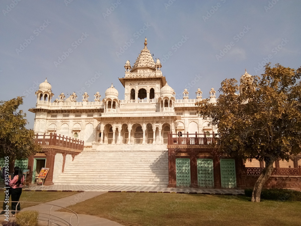 Jaswant Thada of Rajasthan made of white marble stone