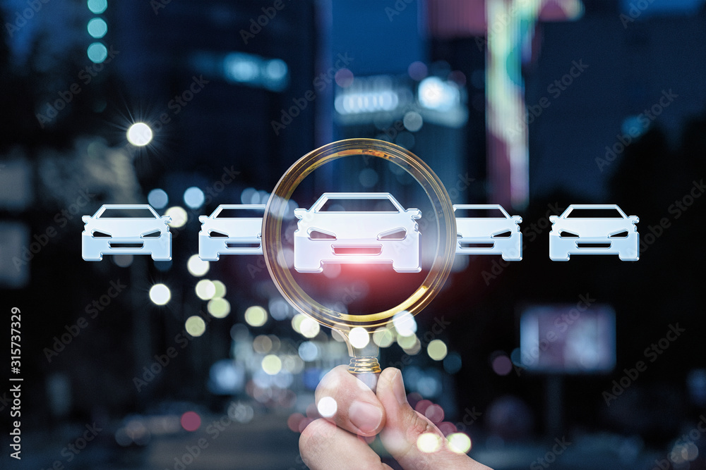 Fotografia Concept car search.
