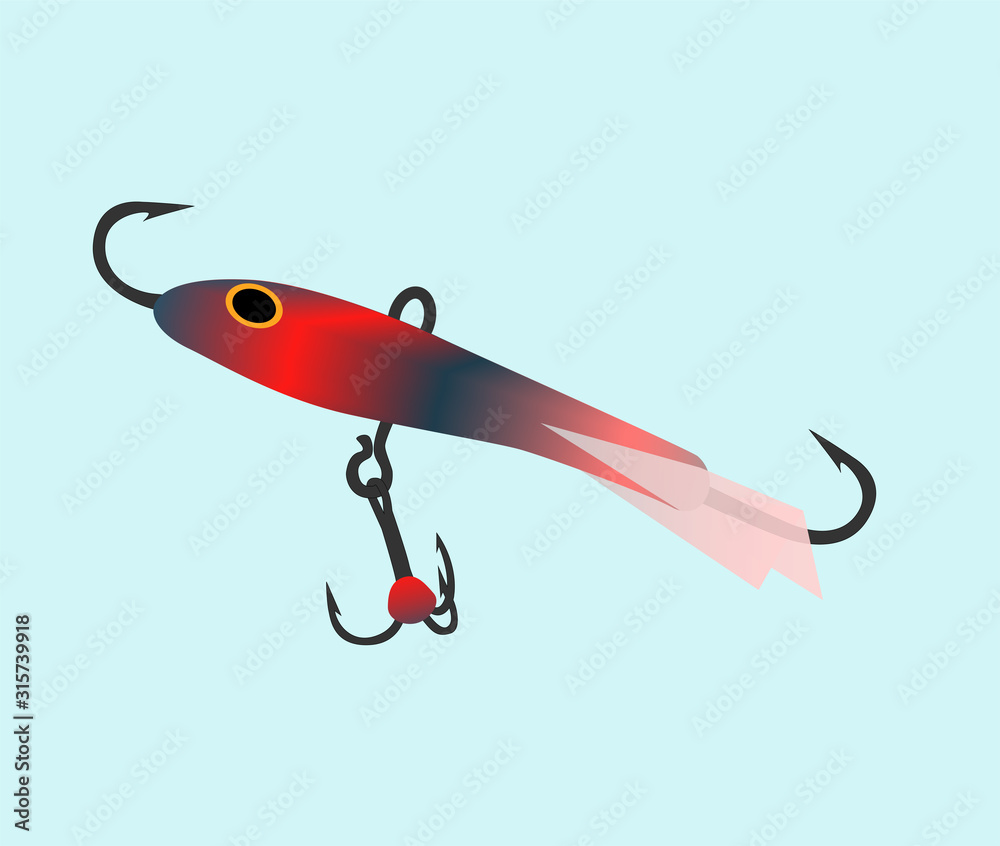 Balance for fishing. Winter fishing. Fishing. Vector balancer Balance for fishing. Winter fishing. Fishing. Vector balancer