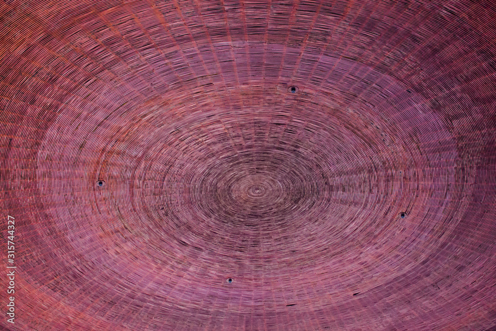 Fototapeta premium Bronze circles, wallpaper, abstraction