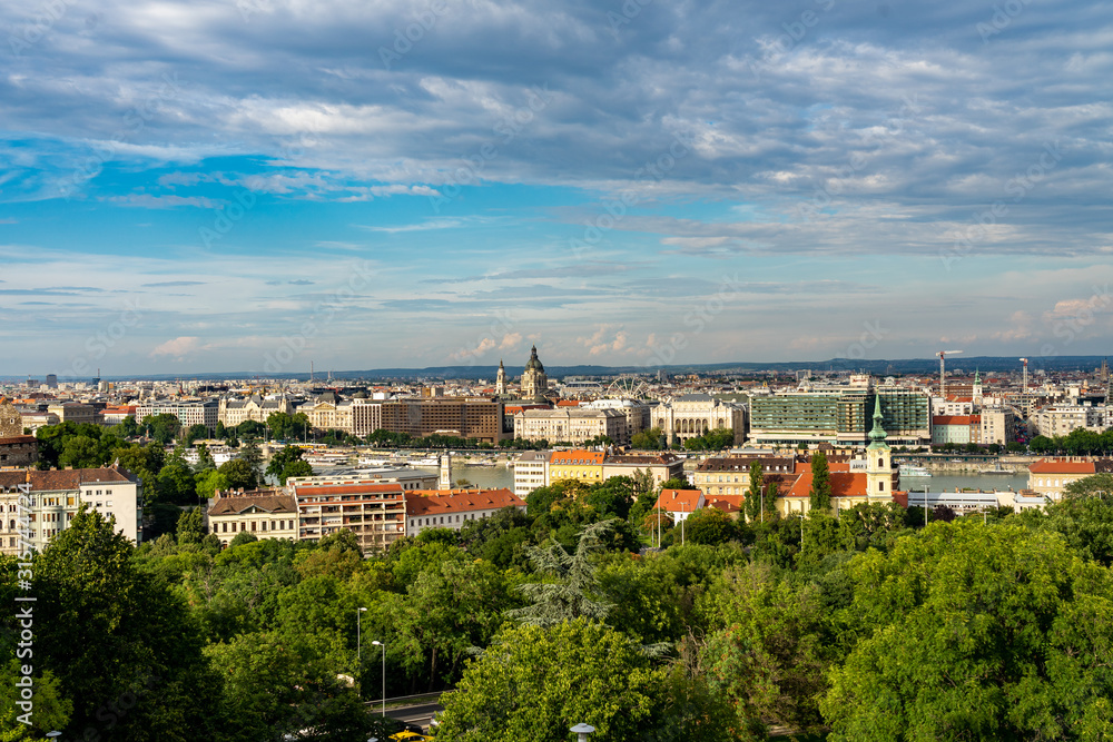 Panorama cityscape view in Budapest, Hungary.