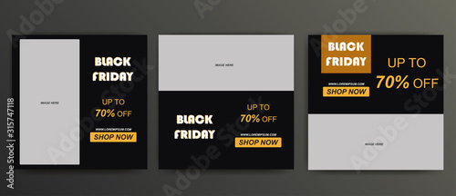 banner-blackblack friday instagram post, social media banner design