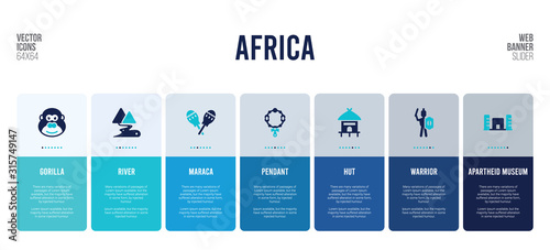 web banner design with africa concept elements.