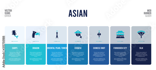 web banner design with asian concept elements.