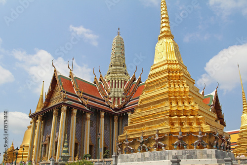 Traditional Thai architecture Grand Palace Bangkok  Thailand.