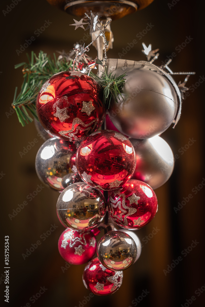 Alencon, France - 12 24 2019: Christmas decorations