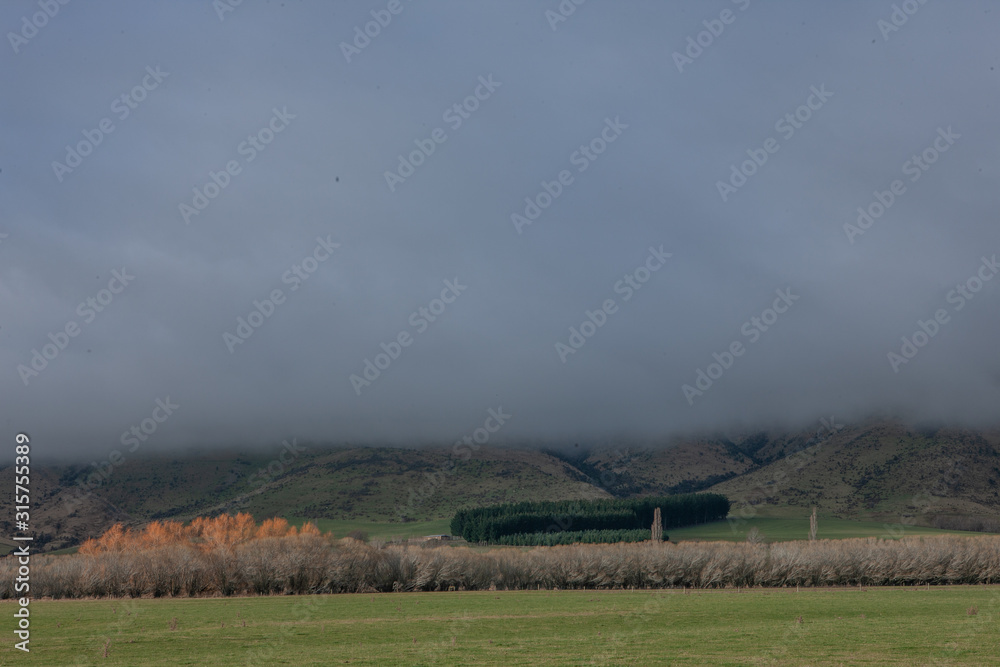 Te Anau Downs. South Island New Zealand. Clouds. Mountains Te Anau Downs. South Island New Zealand. Clouds. Mountains