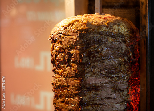 delicious turkish doner close-up