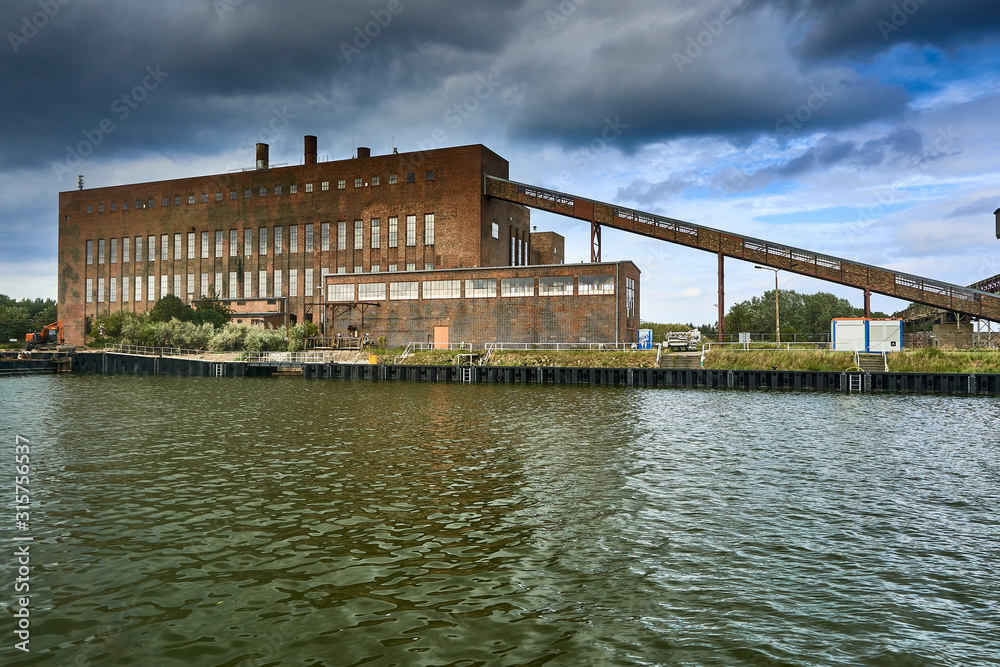 coal powerstation in harbour of Pennemuende on island of Usedom