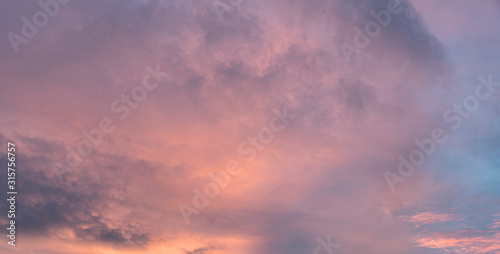 Fototapeta Naklejka Na Ścianę i Meble -  Beautiful sky with soft clouds. Great sky background 