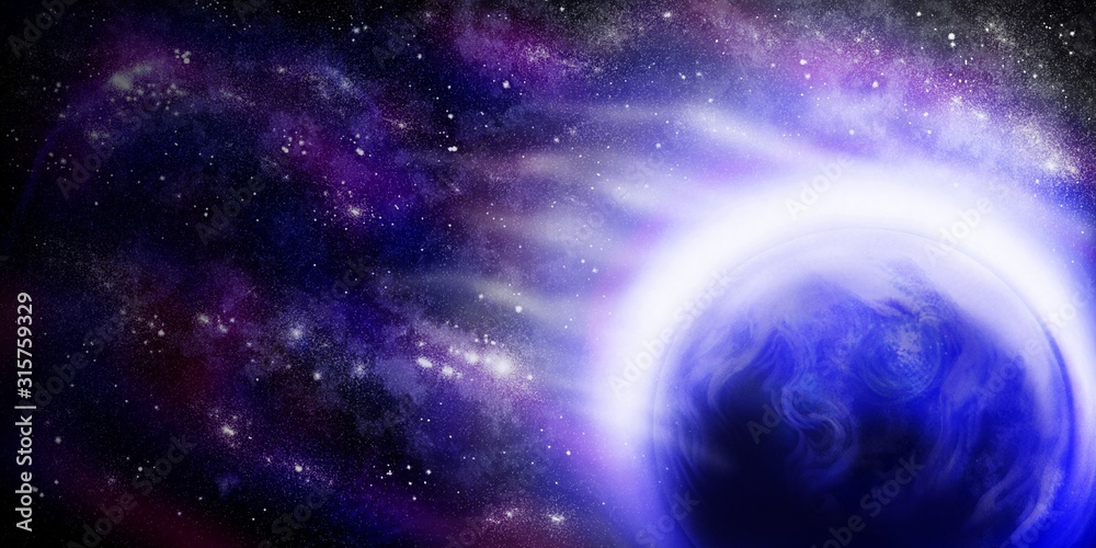 Obraz premium Weltall Erde Abbildung