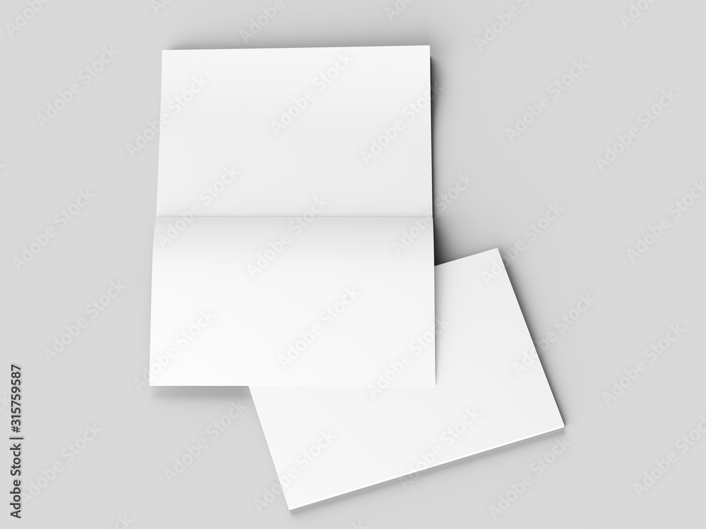 Magazine with open cover. Vertical A4 format. 3d illustration. Magazine with open cover. Vertical A4 format. 3d illustration.
