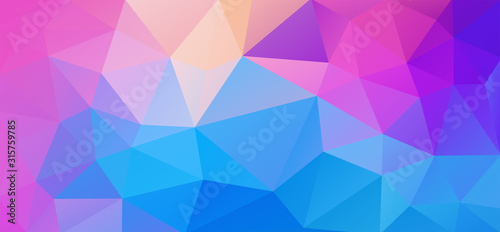 Flat abstract multicolor triangle geometric wallpaper for you design