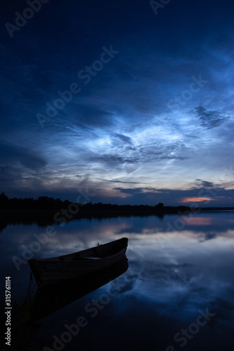 Noctilucent clouds (night shining clouds) © Viktar Malyshchyts