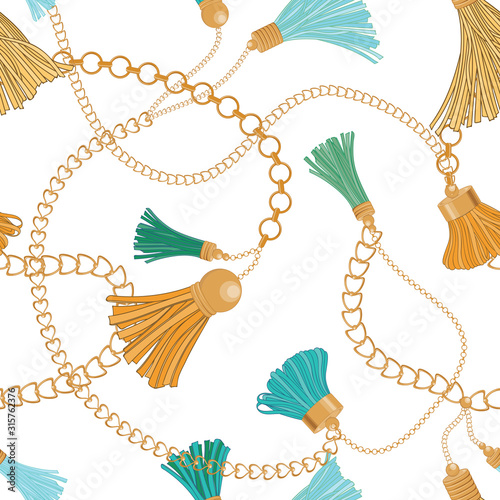 Seamless Fashion Accessory Vector Pattern