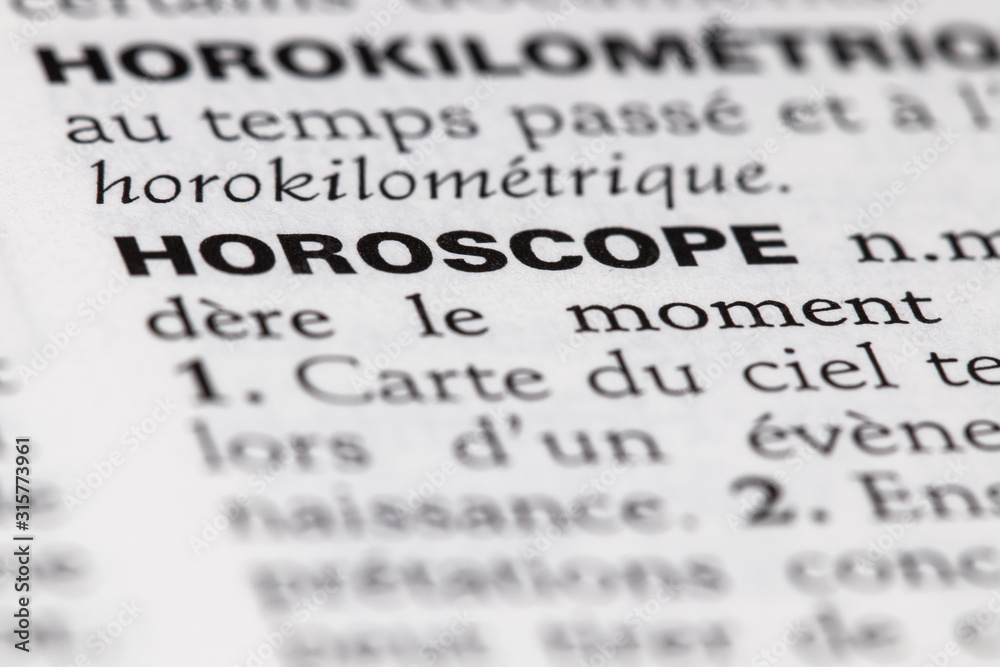 D finition du mot horoscope dans le dictionnaire fran ais Photos