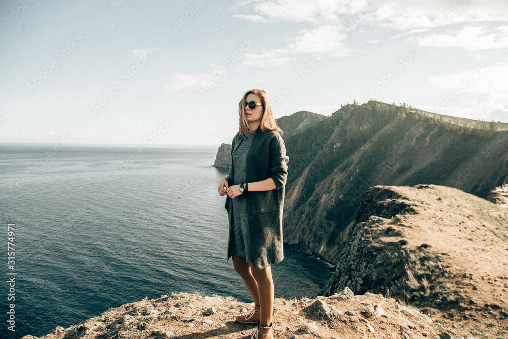 Happy lifestyle Woman outdoors portrait