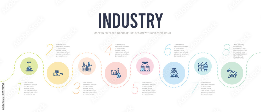 industry concept infographic design template. included pump jack, refinery, oil rig, extraction, oil price, fossil fuels icons industry concept infographic design template. included pump jack, refinery, oil rig, extraction, oil price, fossil fuels icons
